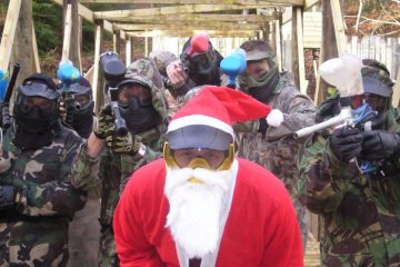 Une séance de paintball en cadeau de Noël